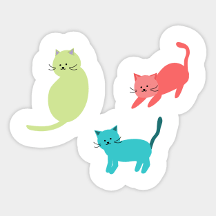 Fanny cats Sticker